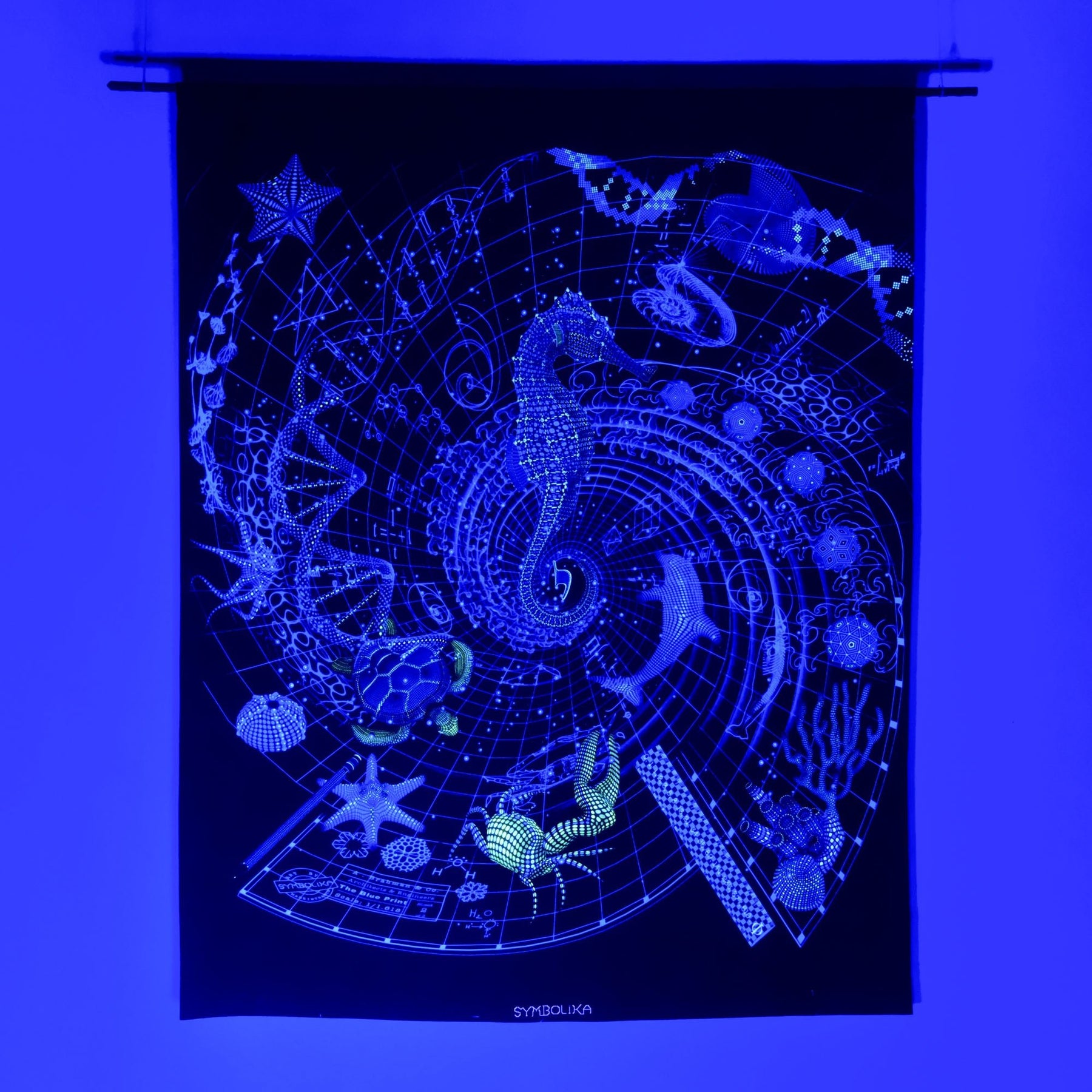 Blueprint II Sea Tapestry — Image 4 by Symbolika