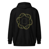 Unisex heavy blend zip hoodie - Square in a Circle