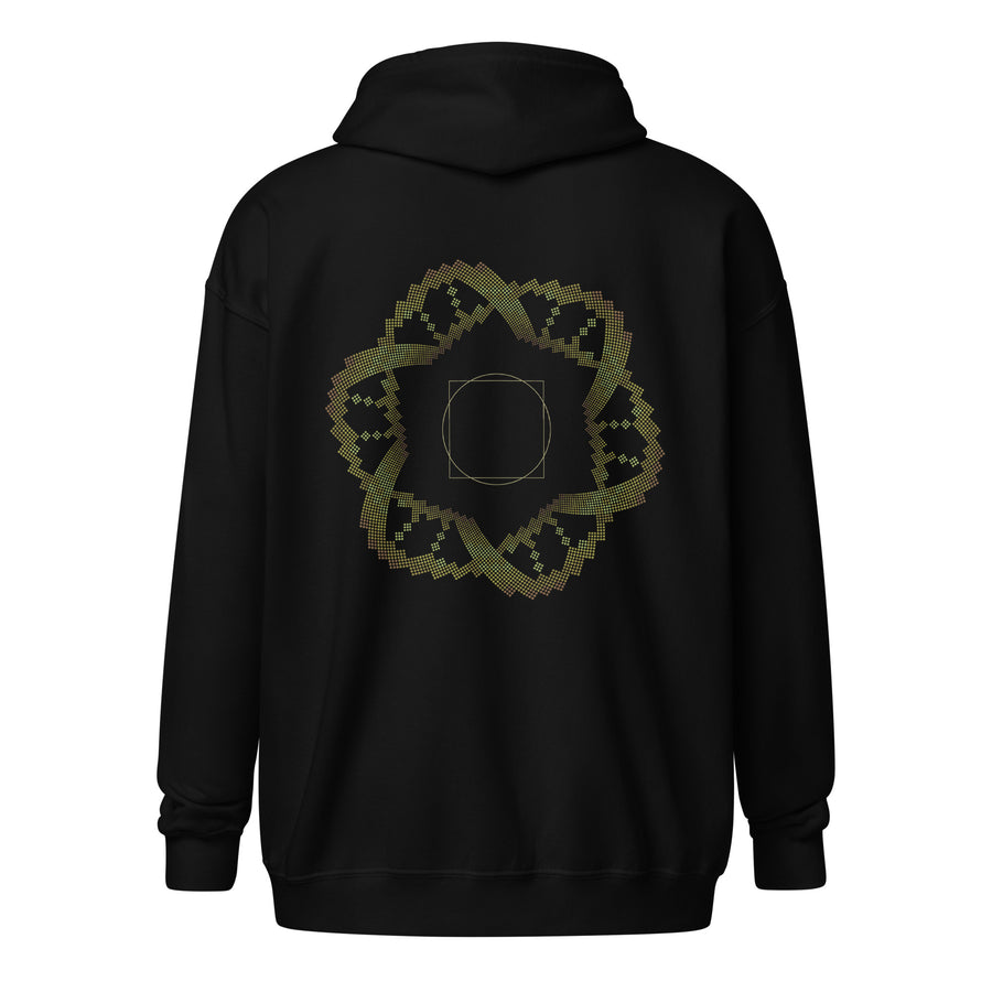 Square in a Circle Hoodie Choice of Colors — Image 5 by Symbolika