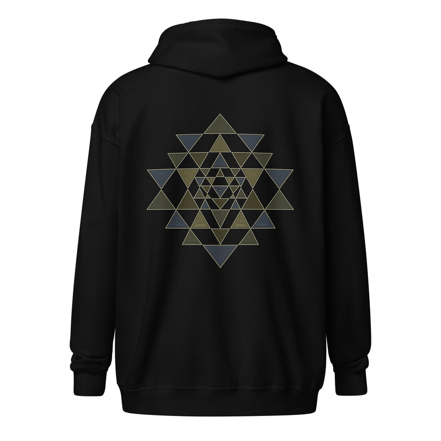 Sri Yantra Hoodie Choice of Colors — visionary art by Symbolika