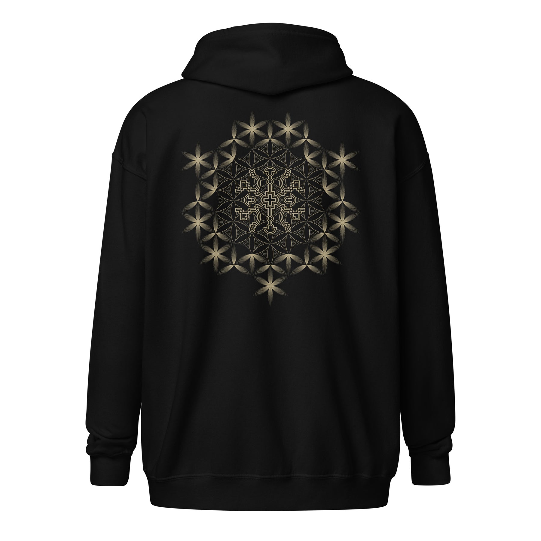 Shipibo Cross Hoodie Choice of Colors — visionary art by Symbolika