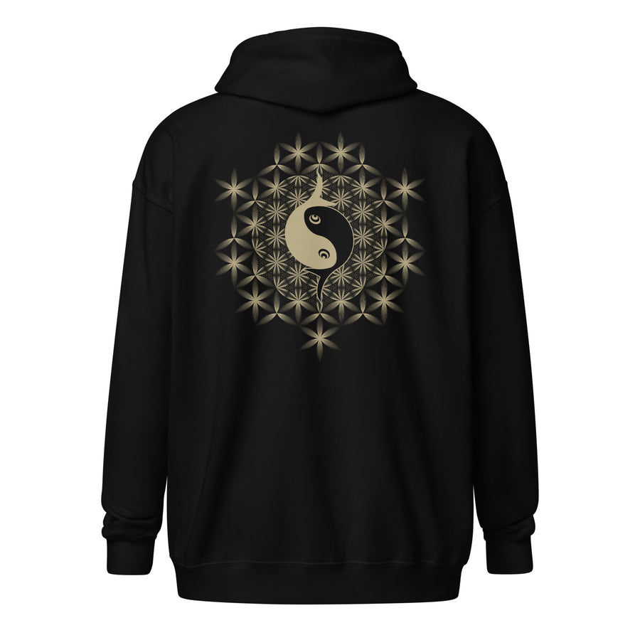 Two Golden Fish Hoodie Choice of Colors — Image 3 by Symbolika