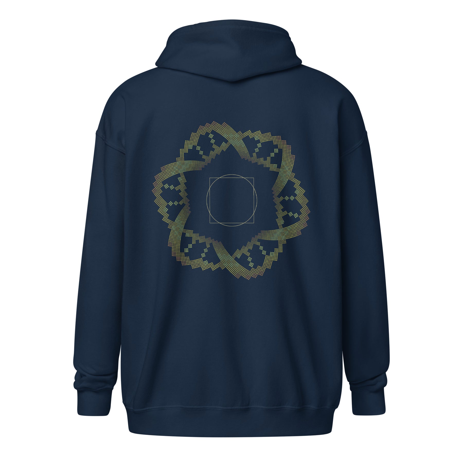Square in a Circle Hoodie Choice of Colors — visionary art by Symbolika