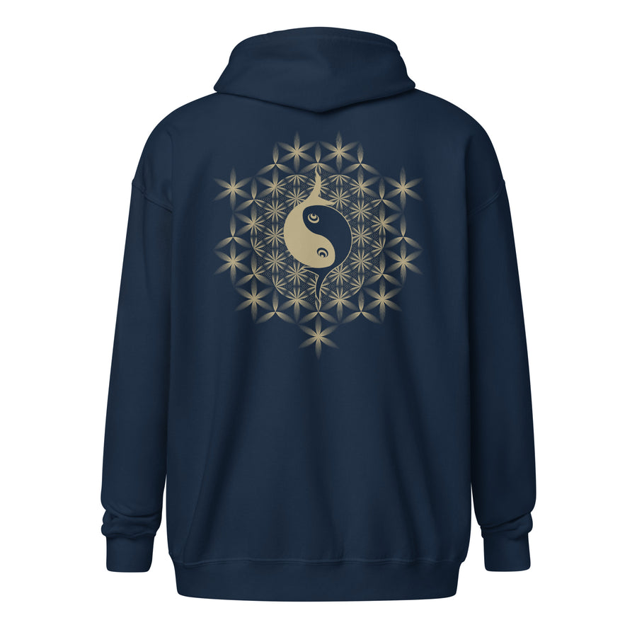 Two Golden Fish Hoodie Choice of Colors — Image 5 by Symbolika