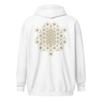 Sudadera unisex con cremallera - DMT - “Símbolos 101”