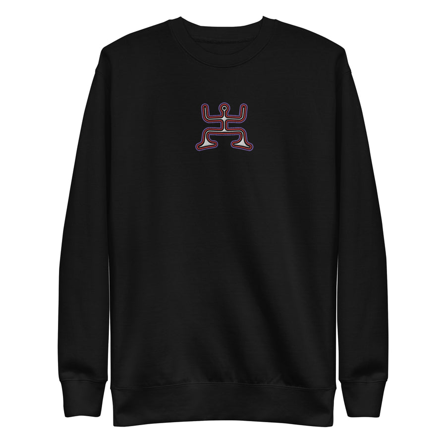 Psychedelic Party - Colorfull Embroidery Women Sweatshirt - symbolika