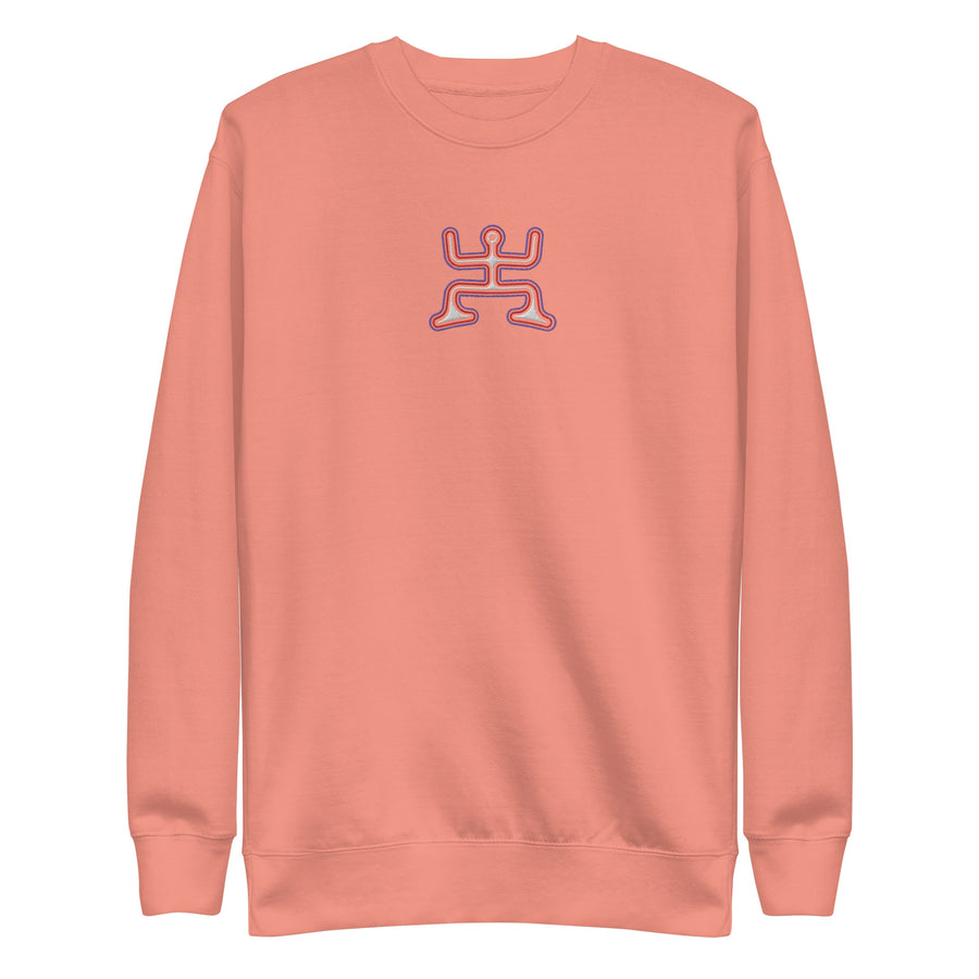 Psychedelic Party - Colorfull Embroidery Women Sweatshirt - symbolika