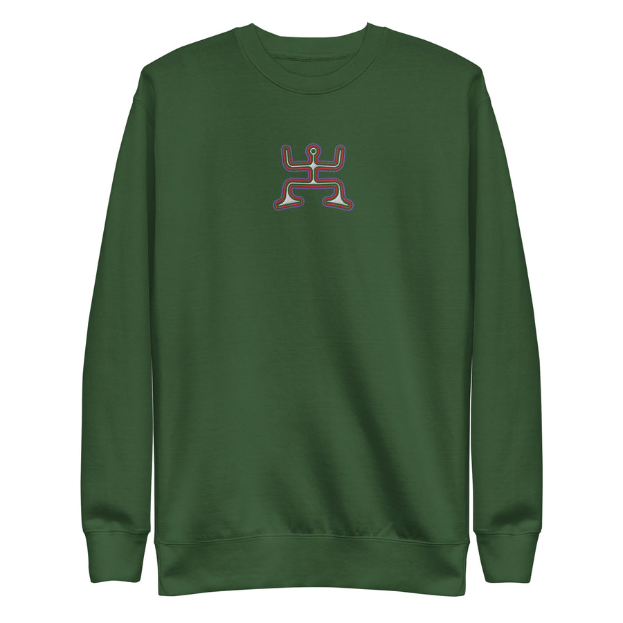 Psychedelic Party - Colorfull Embroidery Women Sweatshirt - symbolika