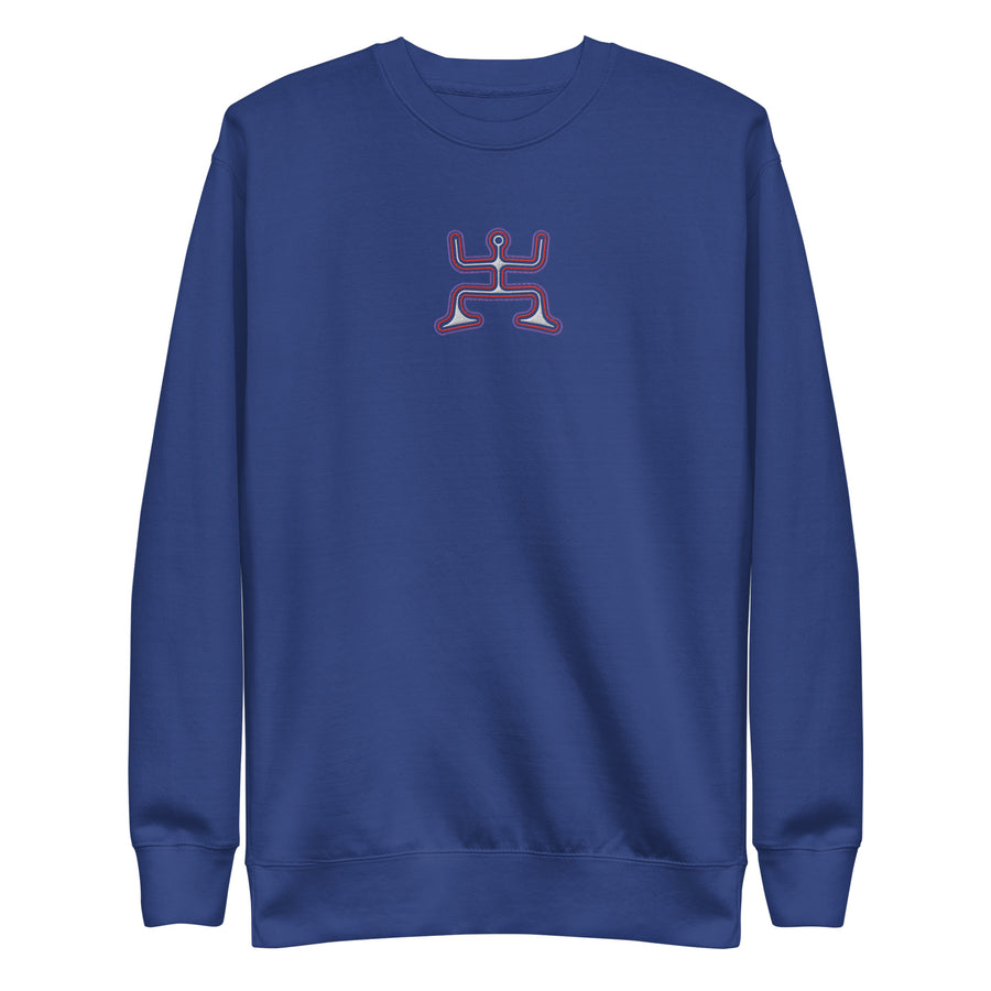 Psychedelic Party - Colorfull Embroidery Women Sweatshirt - symbolika