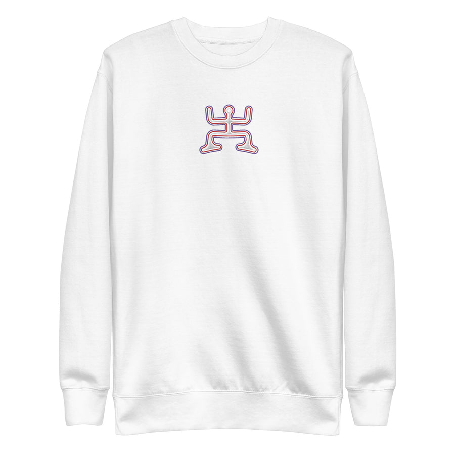 Psychedelic Party - Colorfull Embroidery Women Sweatshirt - symbolika