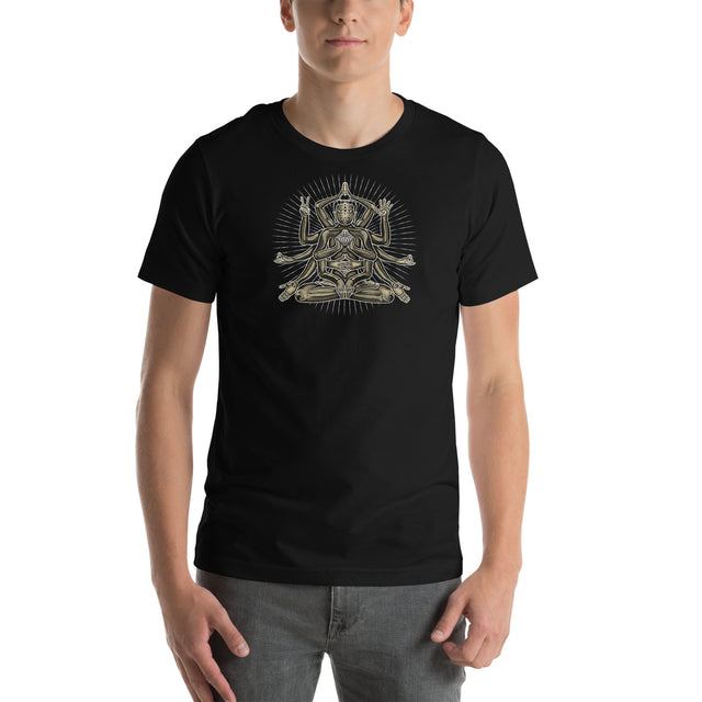Psychedelic Yoga Tee — Geometric Meditation Art — Choice of Colors — On Demand