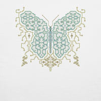 Shipibo Butterfly  T-Shirt - Made to order - White - Back Print