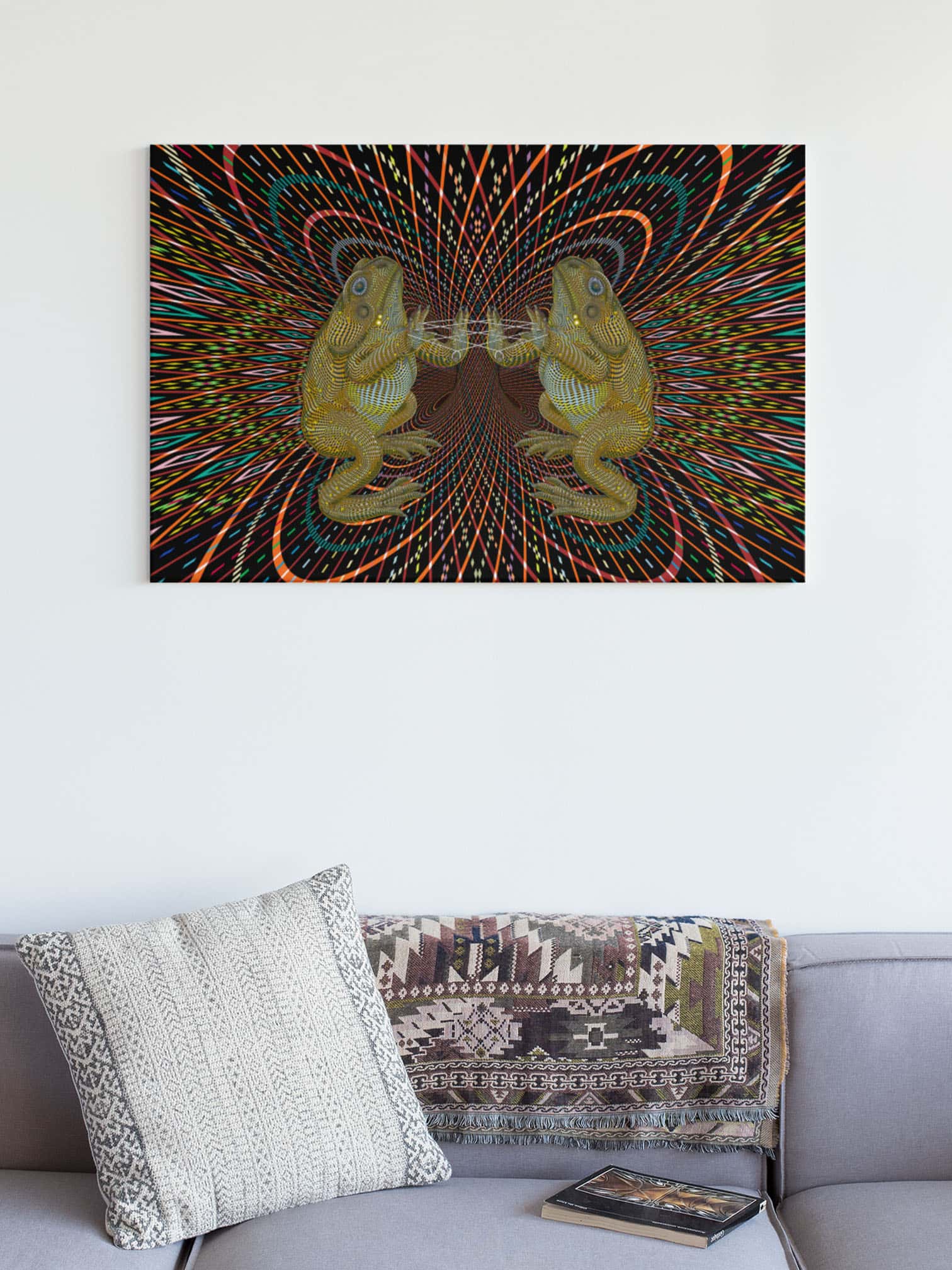 Bufo Alvarius Canvas 24 x 36 (61X91 cm) - symbolika