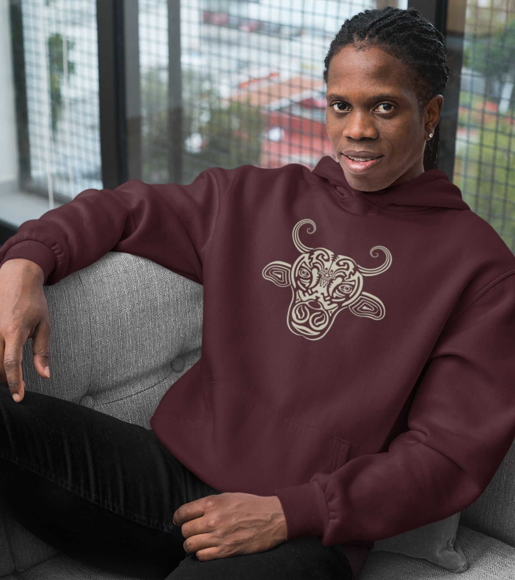 Holy Cow Hoodie Choice of Colors — Image 5 by Symbolika