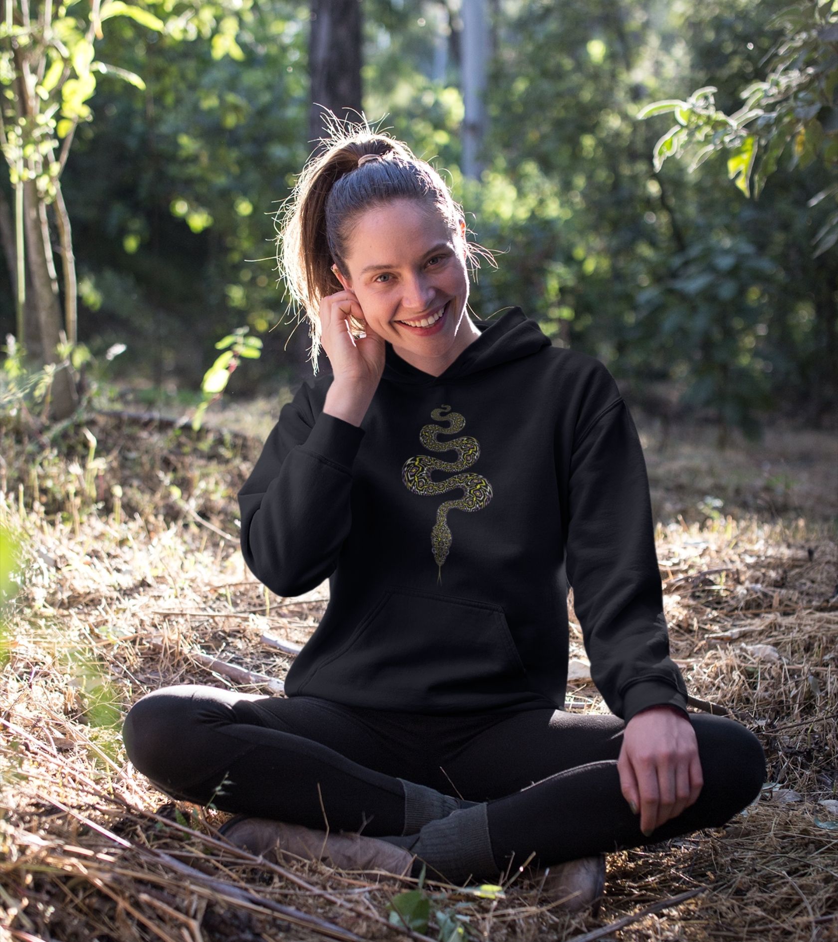 Anakonda Hoodie Choice of Colors — visionary art by Symbolika