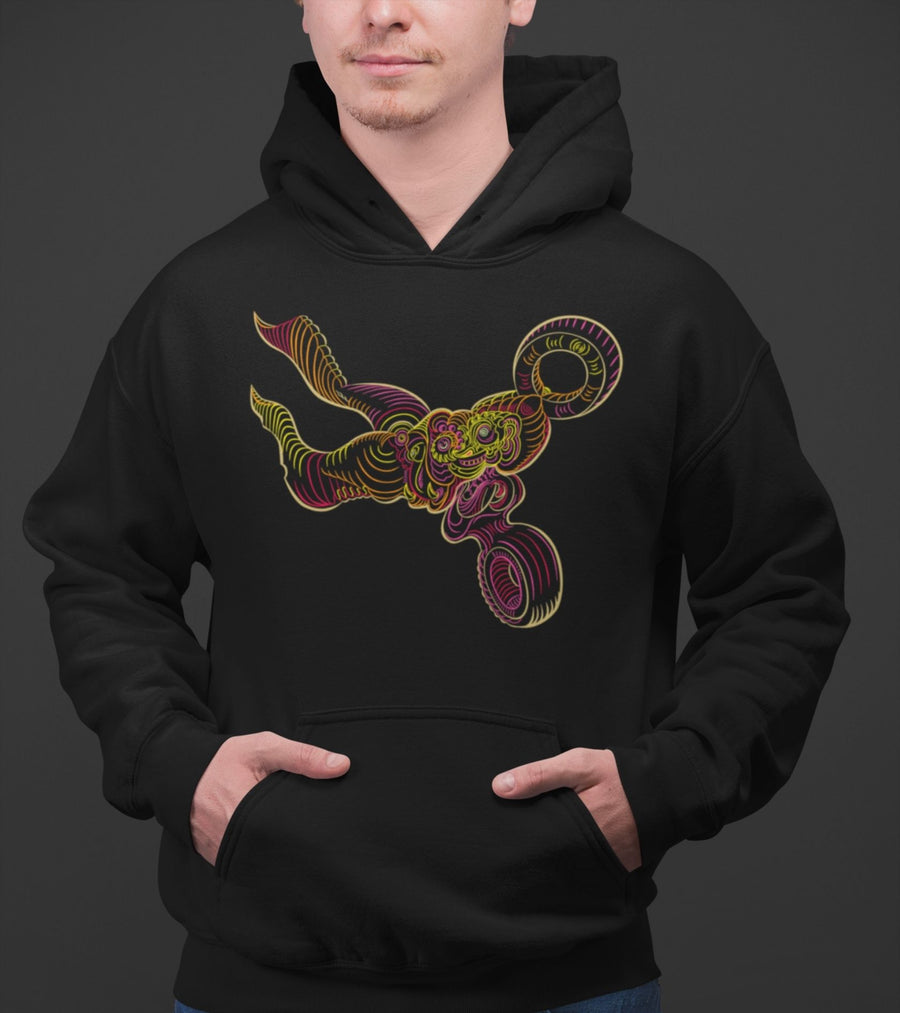 Scissored Hoodie Choice of Colors — visionary art by Symbolika