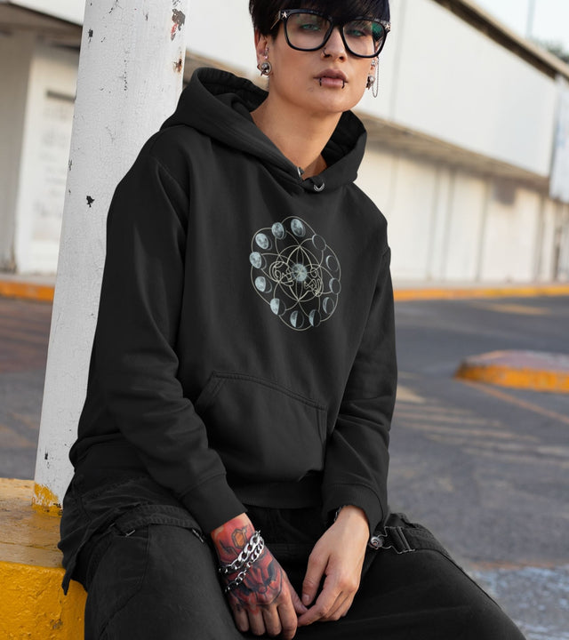 Moon Time Unisex Hoodie - Auf Bestellung gefertigt - Farbauswahl