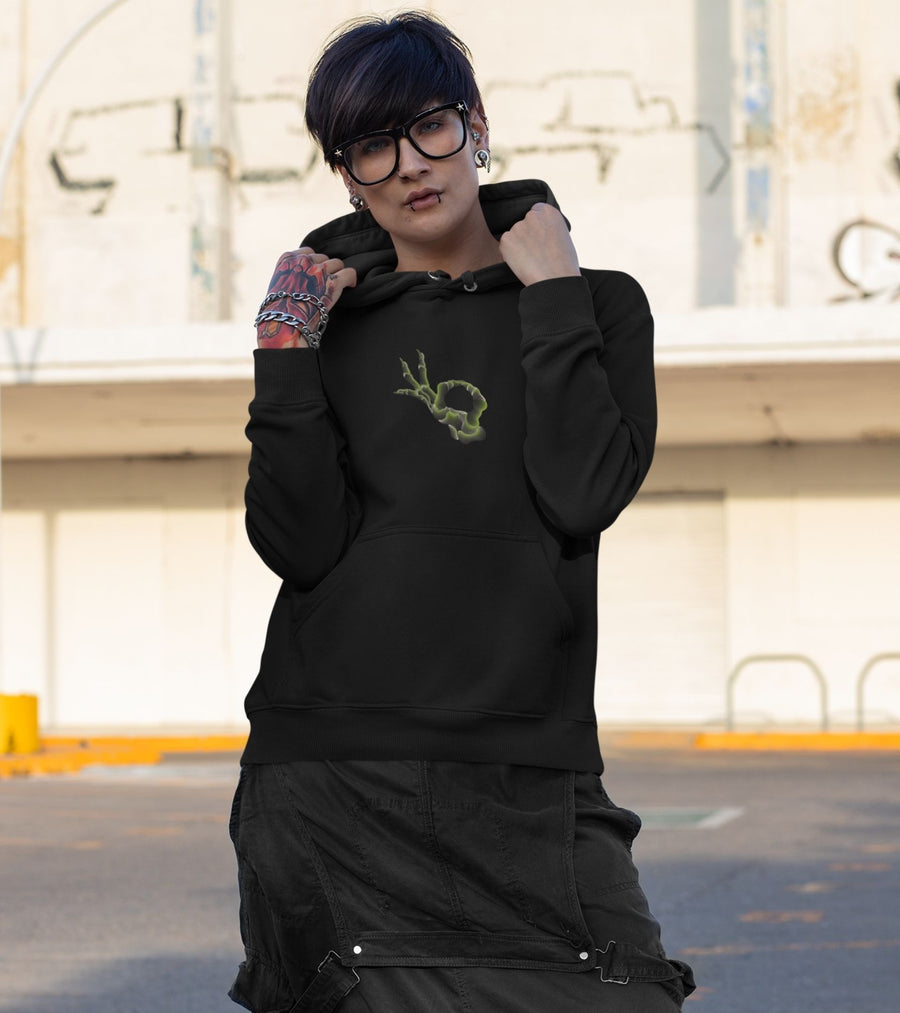 Ok Mudra Hoodie Choice of Colors — visionary art by Symbolika