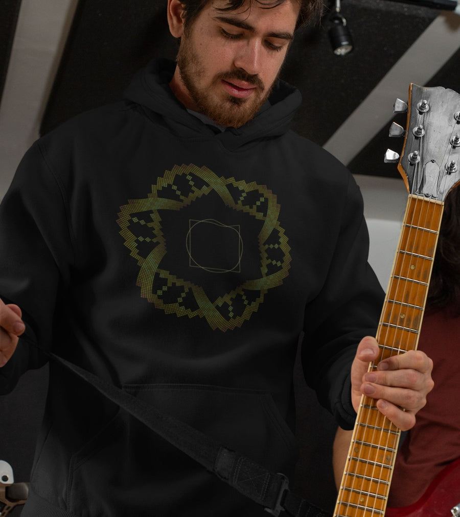 Square in a Circle Hoodie Choice of Colors — visionary art by Symbolika