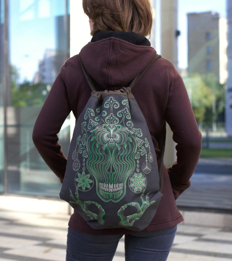 Gulgalta Drawstring Bag Drawstring Bag - Front View by Symbolika