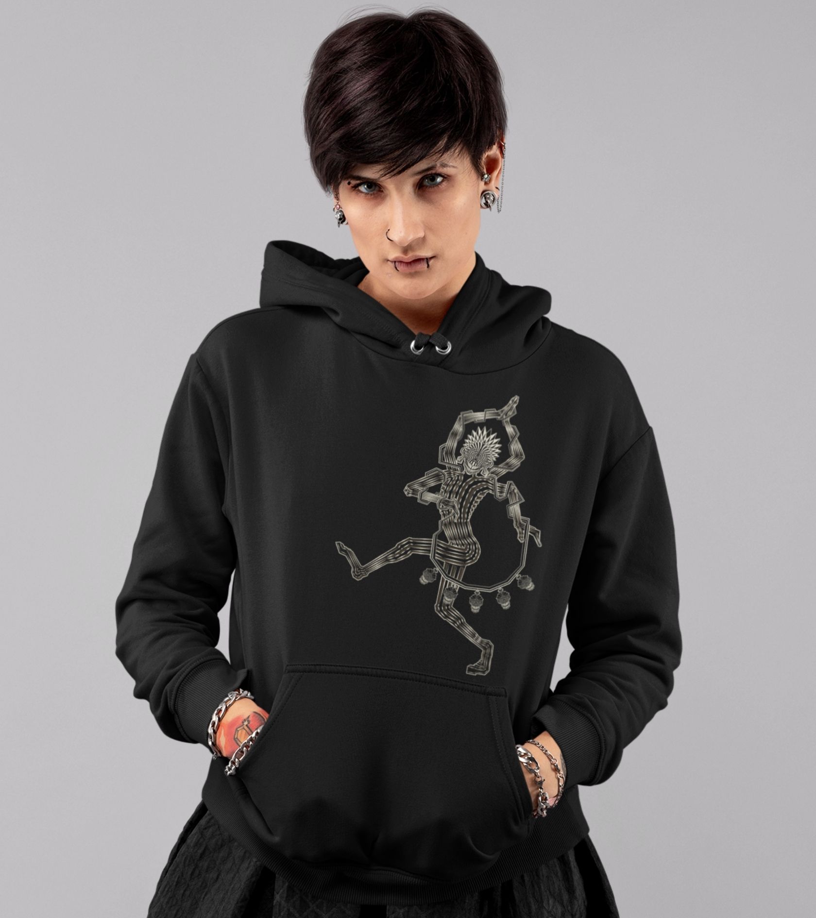 Mahakala Hoodie Choice of Colors — visionary art by Symbolika