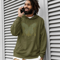 Shipibo Butterfly Unisex Hoodie - Made to order - Choice of Colours