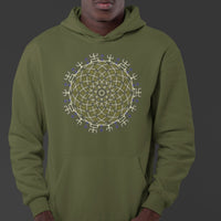 Vortex Cross Unisex Hoodie - Made to order - Choice of Colours