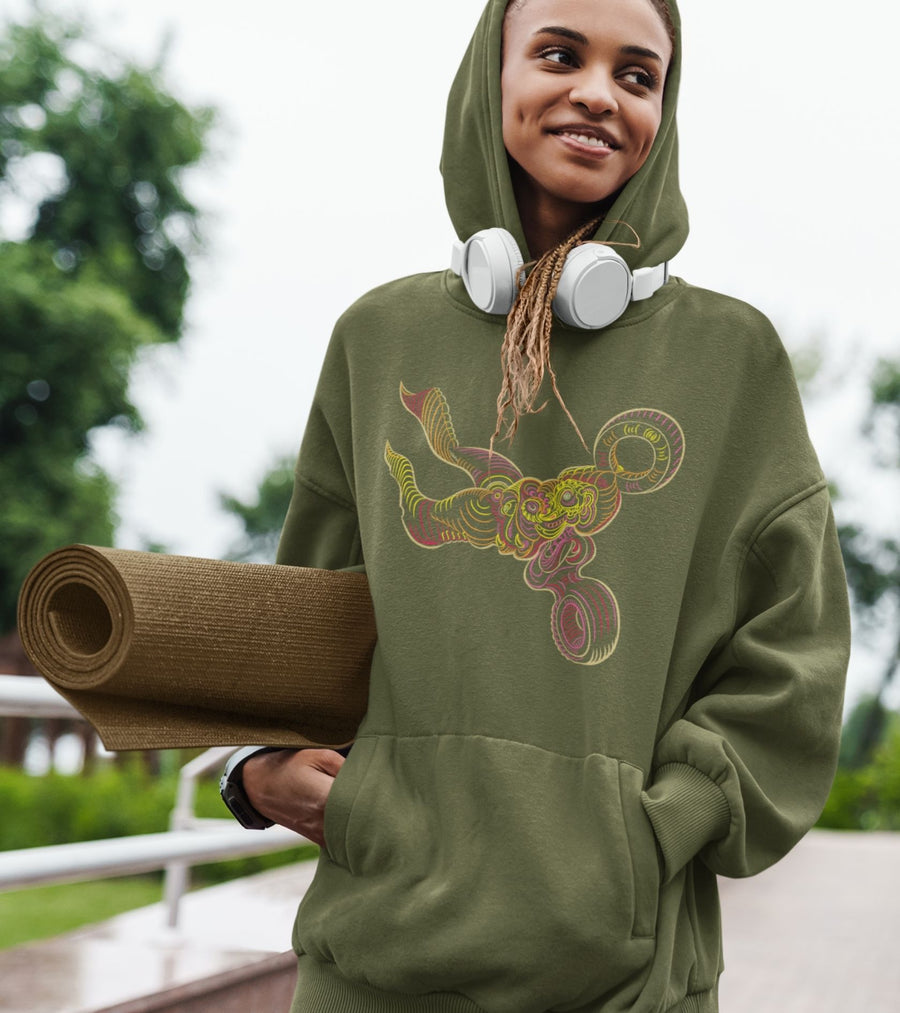 Scissored Hoodie Choice of Colors — Image 2 by Symbolika