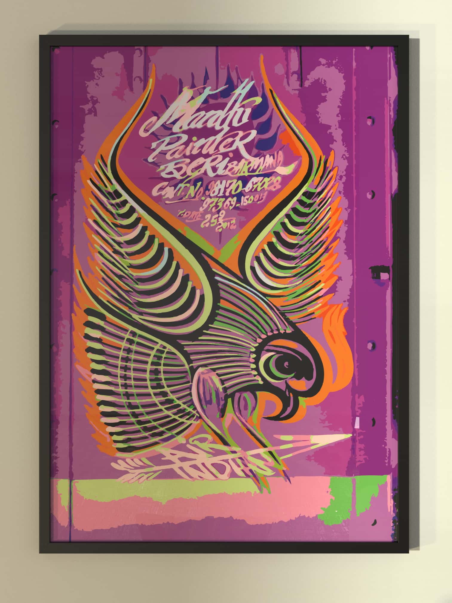 Air India Tata Bird Framed Poster - symbolika