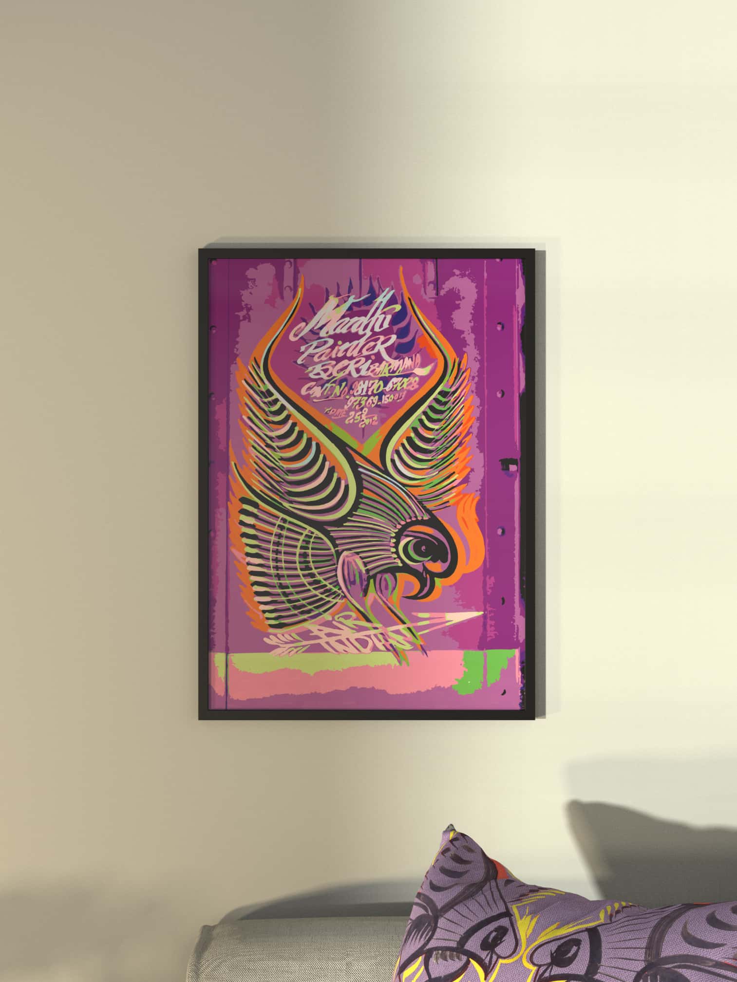 Air India Tata Bird Framed Poster - symbolika