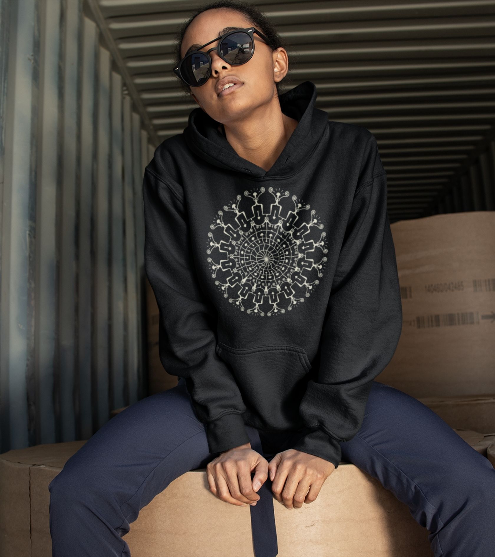 Shrooms Hora Hoodie Choice of Colors — Image 3 by Symbolika