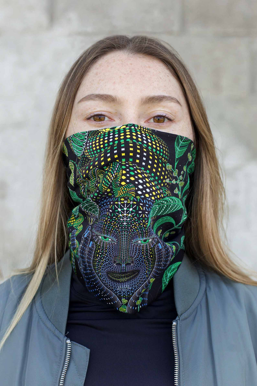 Aya Neck Gaiter Black — Image 3 by Symbolika