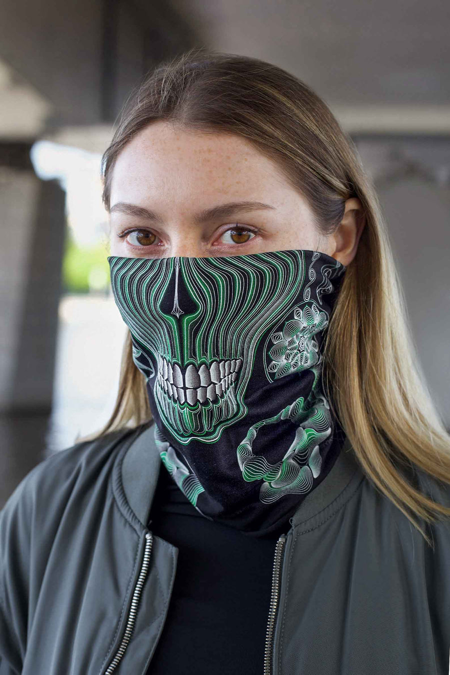 Gulgalta Neck Gaiter Black — Image 2 by Symbolika