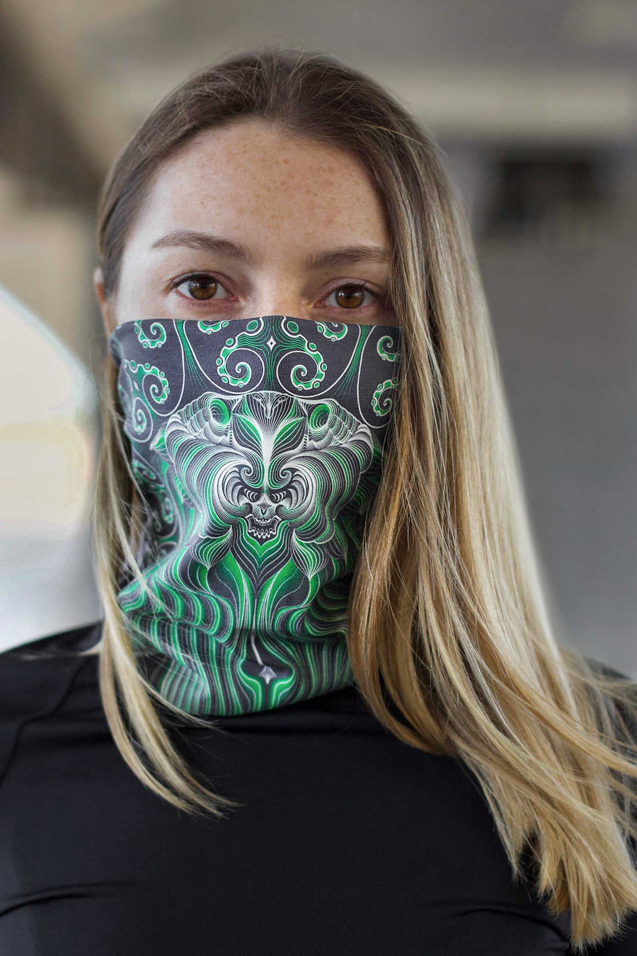 Gulgalta Neck Gaiter Grey — Image 2 by Symbolika