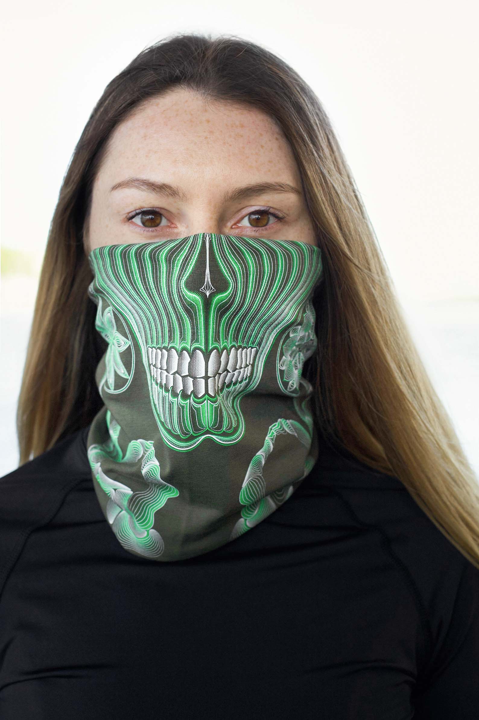 Gulgalta Neck Gaiter Olive — Image 4 by Symbolika