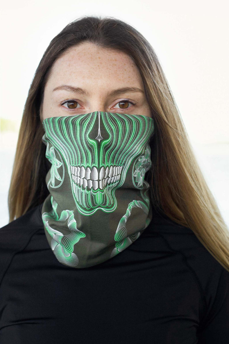 Gulgalta Neck Gaiter Olive — Image 4 by Symbolika