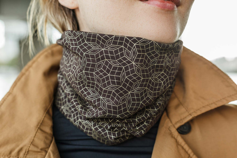 Penrose GOLD Neck Gaiter - Brown