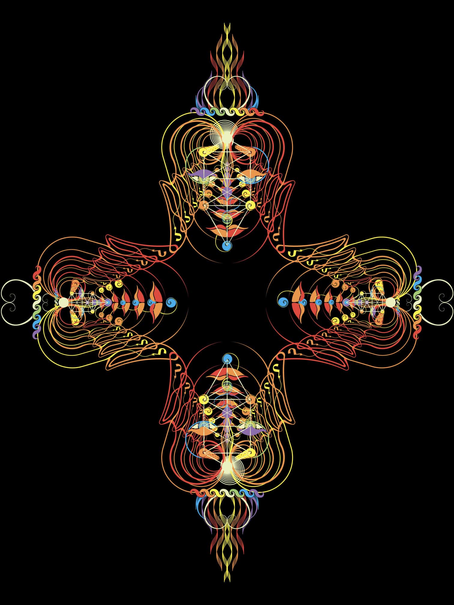 InhalExhale Cross T-Shirt Choice of Colors — Image 2 by Symbolika
