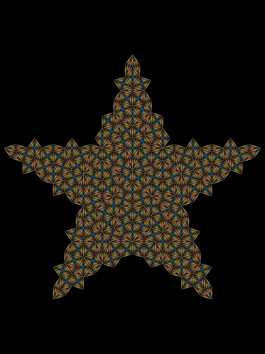 Penrose Star T-Shirt Choice of Colors — Image 2 by Symbolika