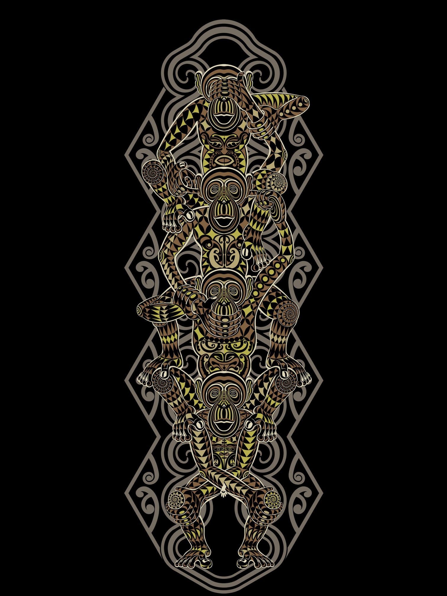 Monkey 4 Monkey T-Shirt Choice of Colors — Image 2 by Symbolika