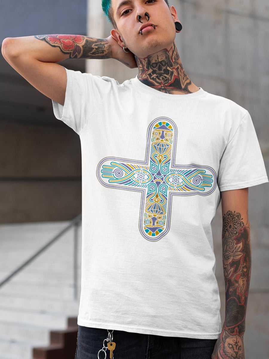 Decross T-Shirt — visionary art by Symbolika