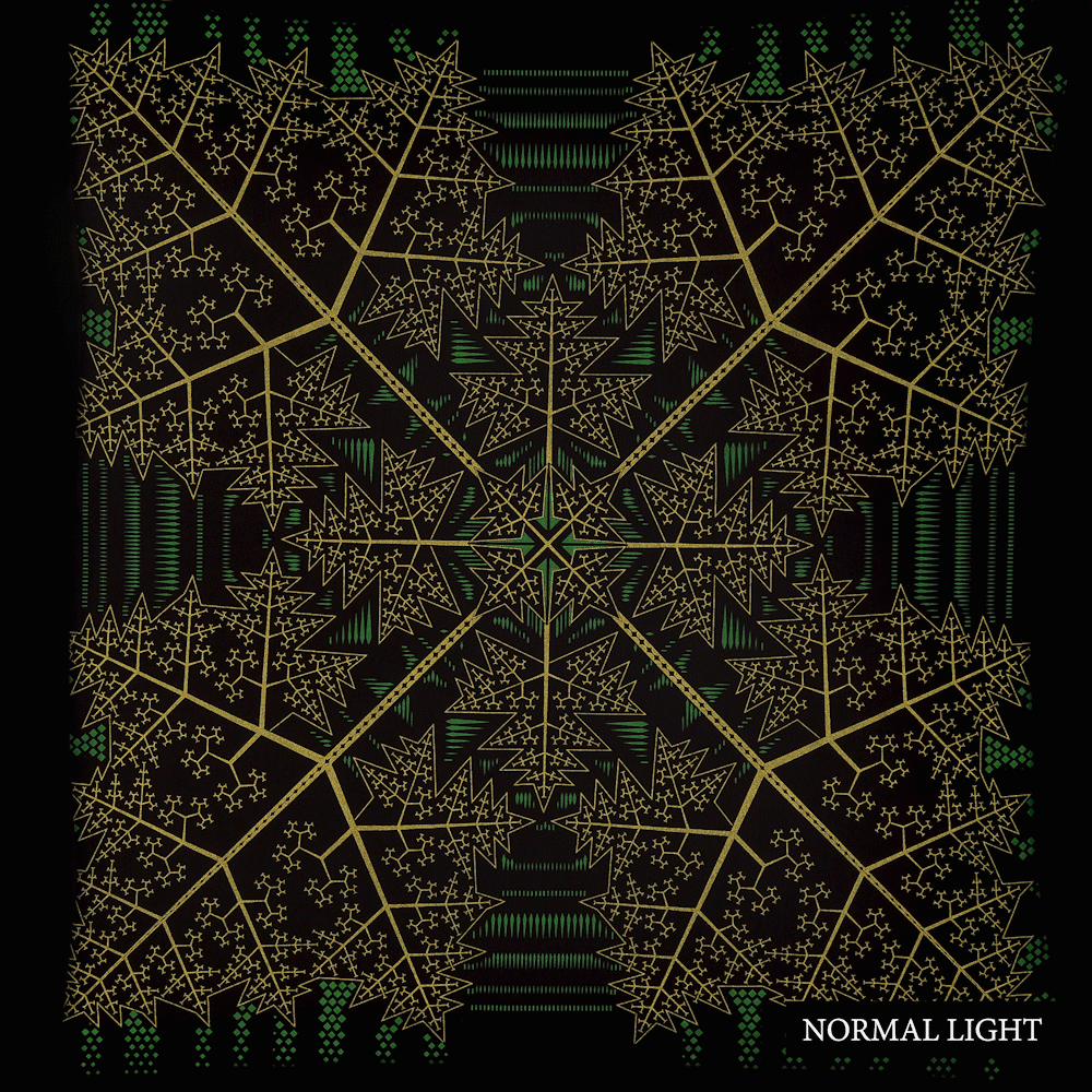 Fractal Forest Neck Gaiter Olive — Image 4 by Symbolika