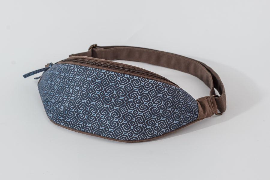 Shipibo-Conibo Lava Grey Fanny Pack - Grey