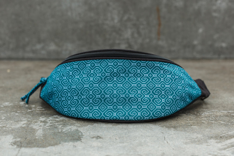 Shipibo-Conibo Emerald Gürteltasche – Schwarz