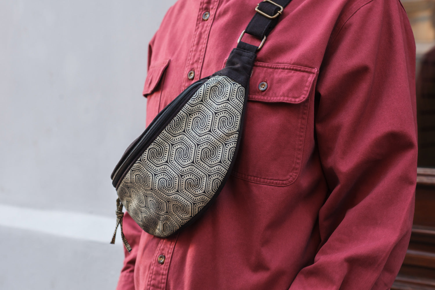 Morcels Mono Gürteltasche – Schwarz