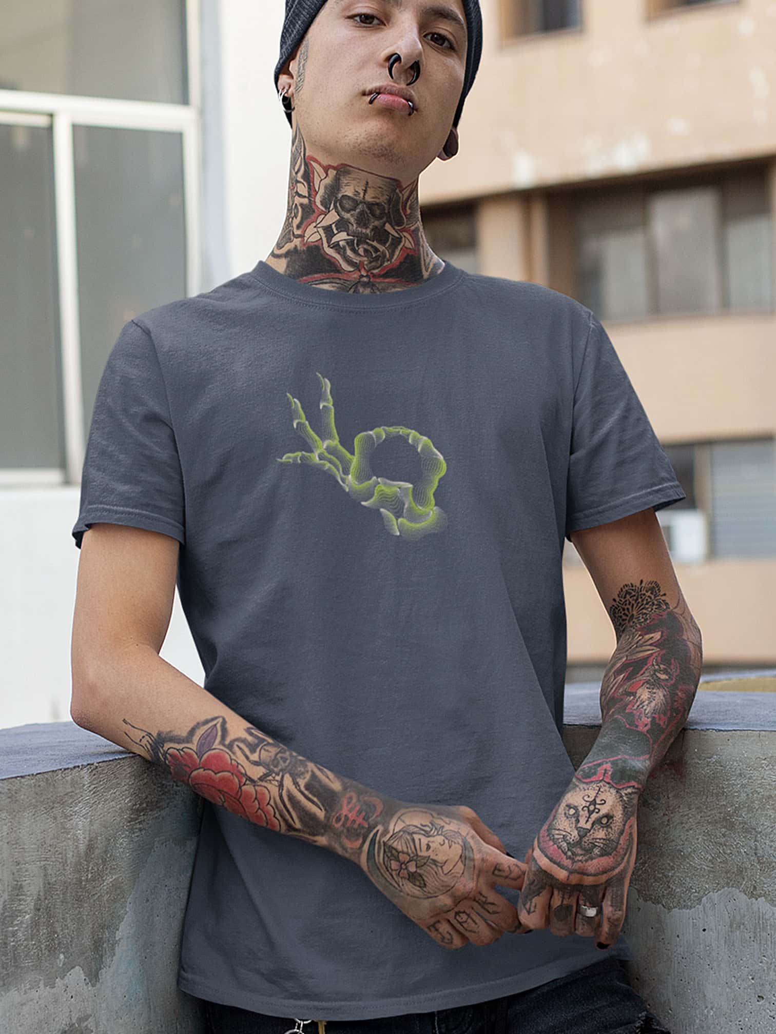 Ok Mudra T-Shirt Choice of Colors — visionary art by Symbolika