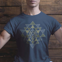 Shri Yantra Men T-Shirt - Made to order - Choice of Colours