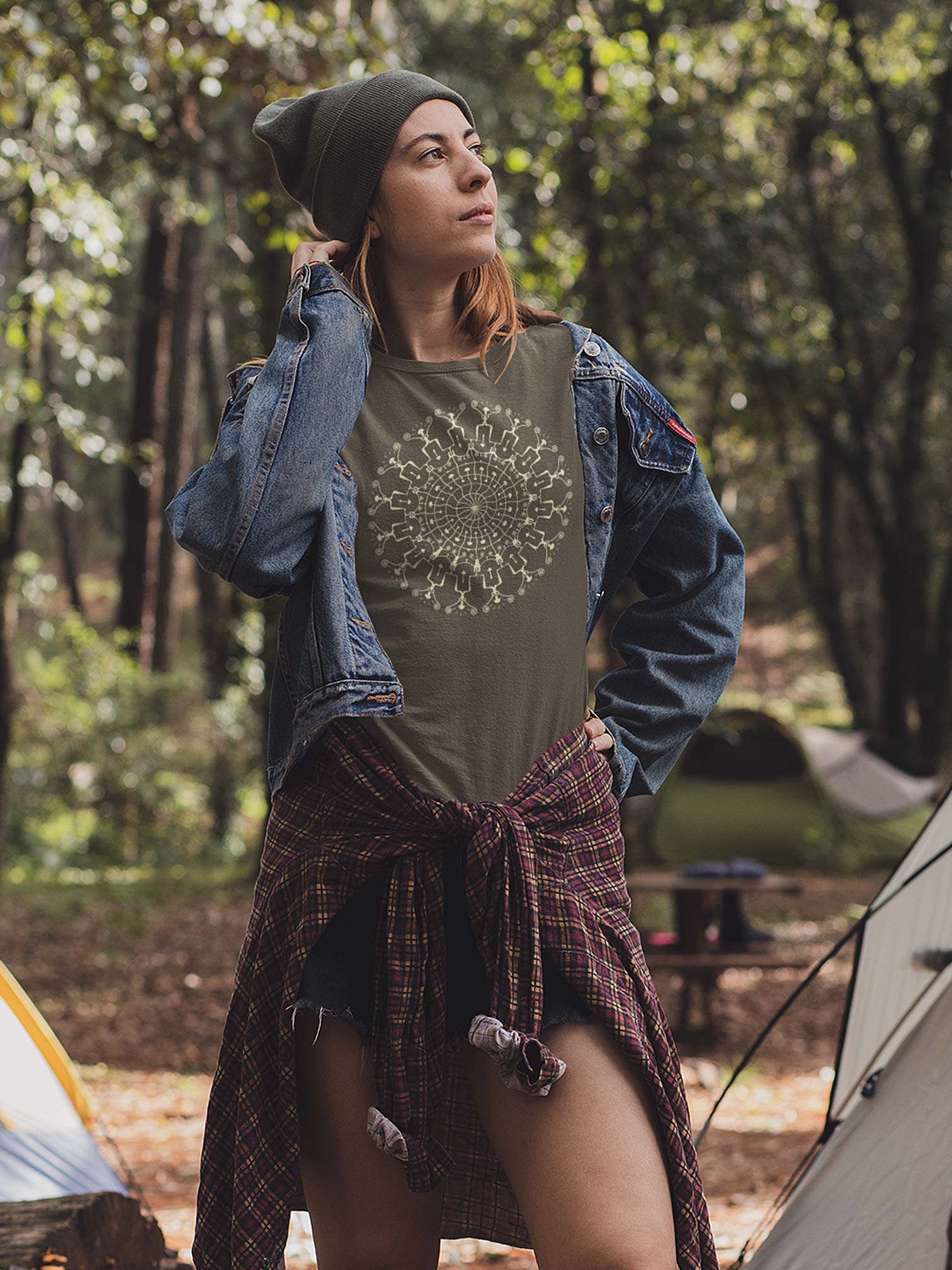 Shrooms Hora Glow - Made to order Women T-shirt - Colours - symbolika
