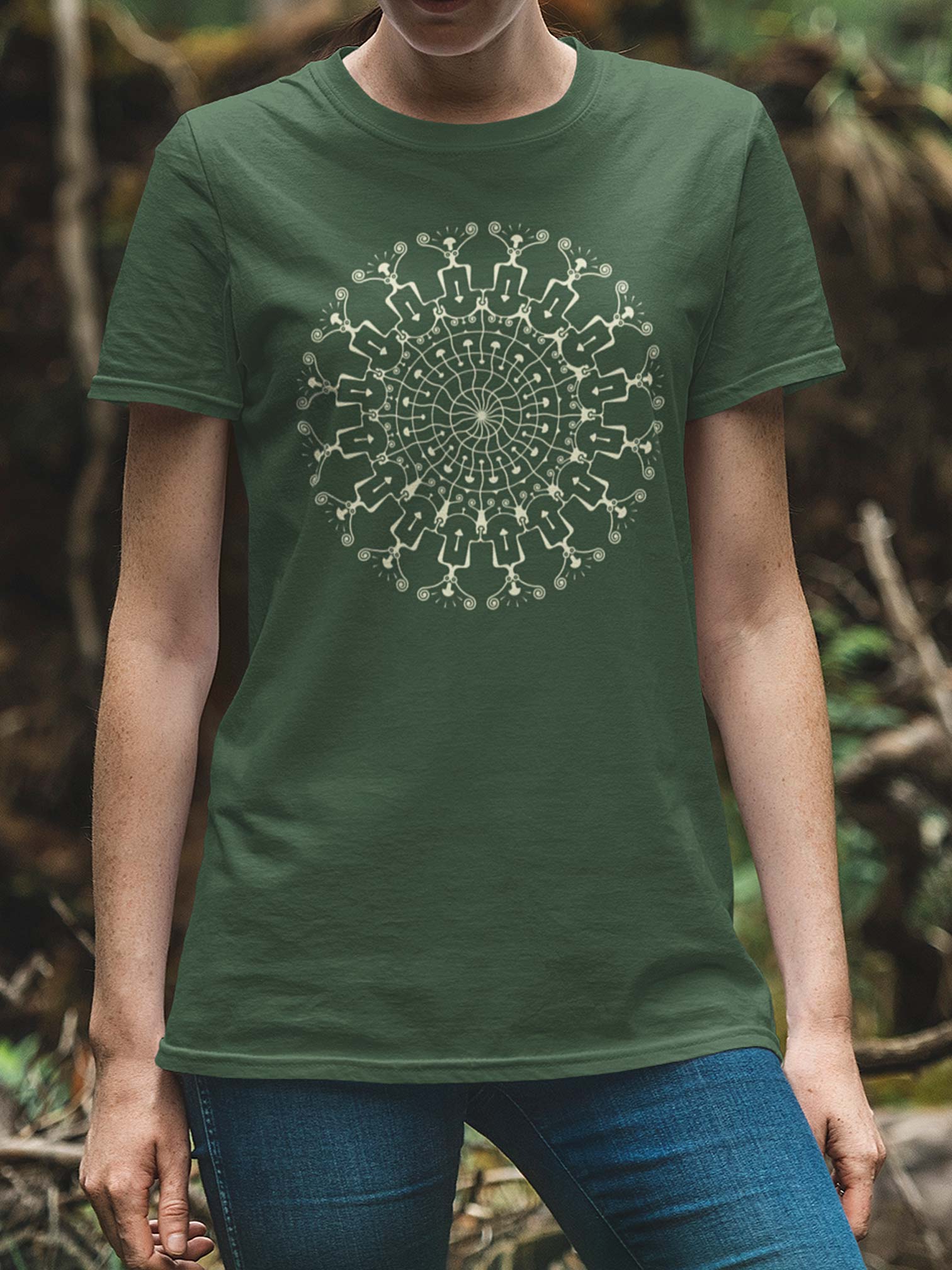 Shrooms Hora Glow - Made to order Women T-shirt - Colours - symbolika