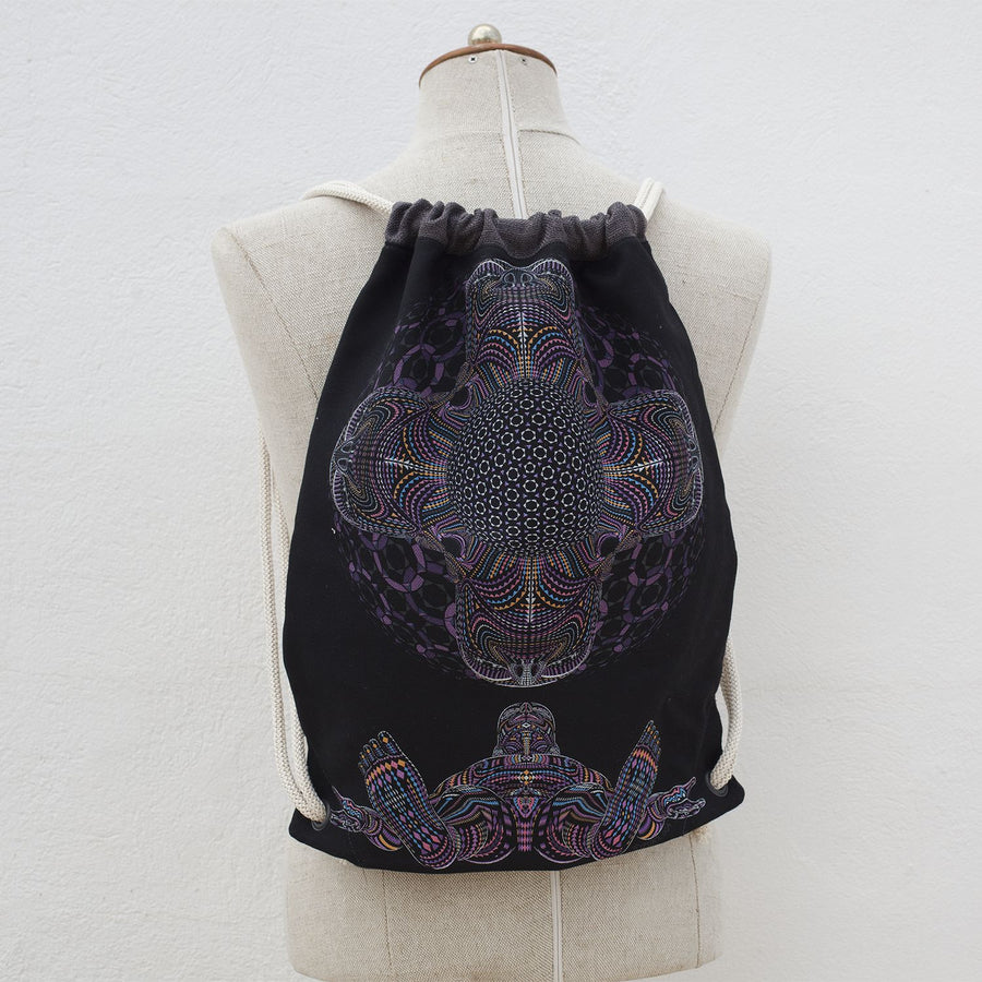 DMT HD Drawstring Bag — Psychedelic Mandala Art Drawstring Bag - Image 3 by Symbolika